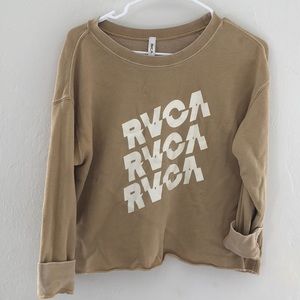 RVCA faded mustard sweater size L